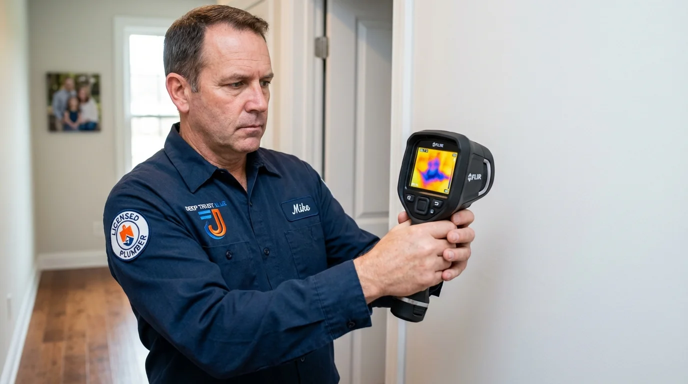 Thermal imaging leak detection by Johns Plumbing LLC in Carlton